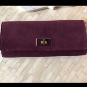 Banana Republic plum clutch